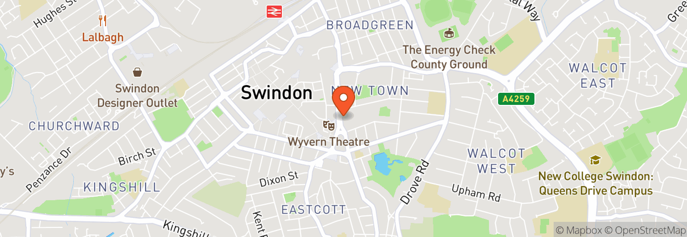 Map of MECA Swindon