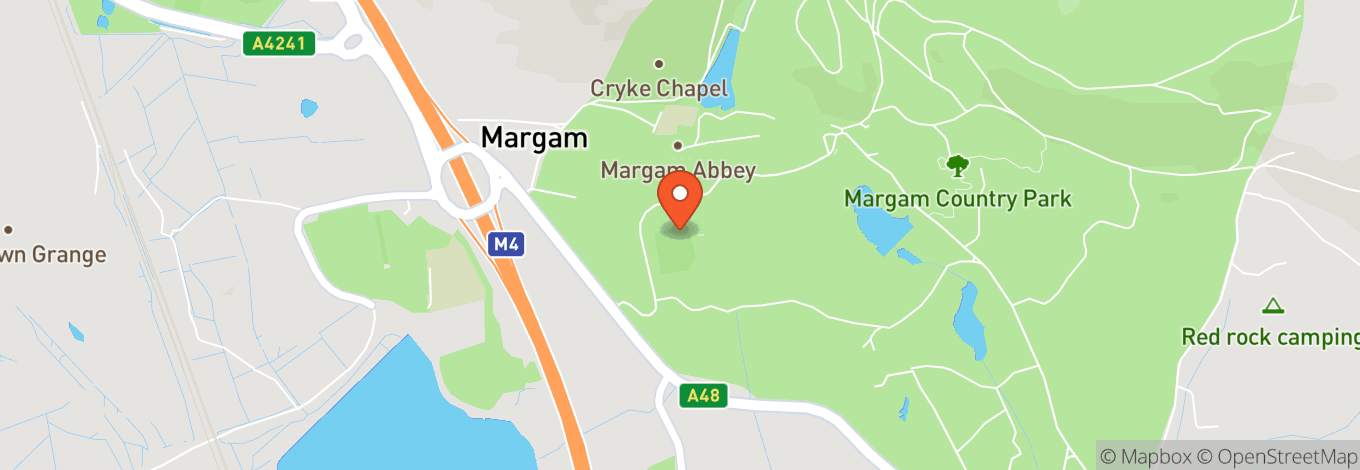 Map of Margam Country Park in Port Talbot