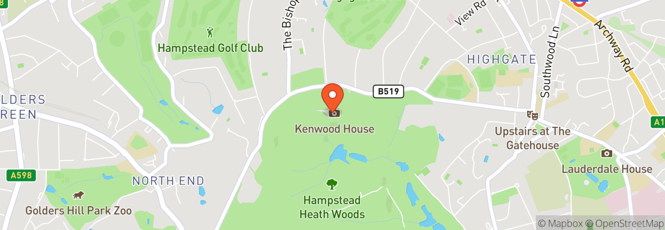 Map of Kenwood House