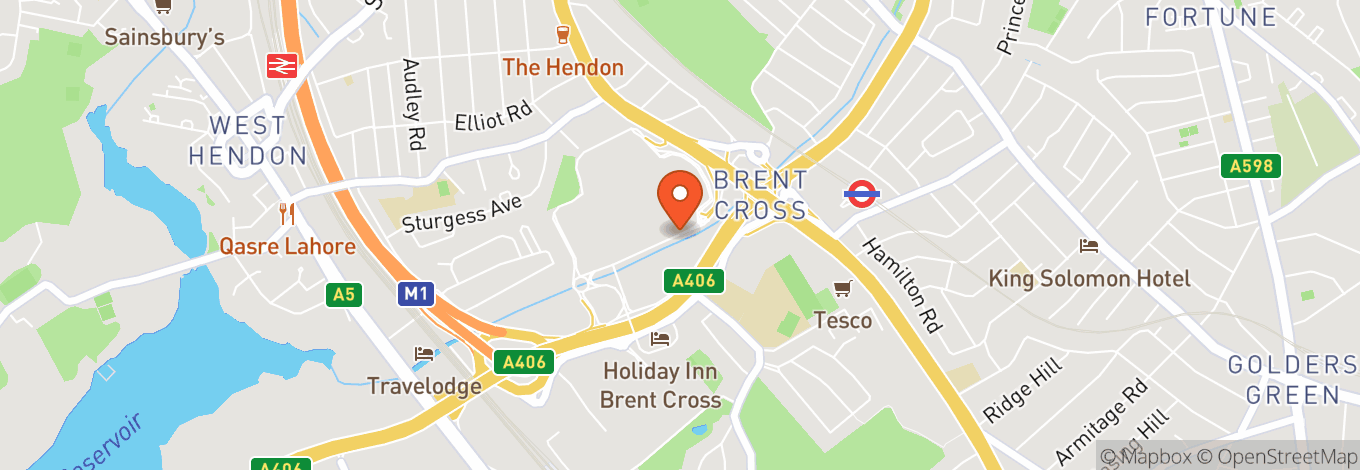 Map of Brent Cross Shopping Centre