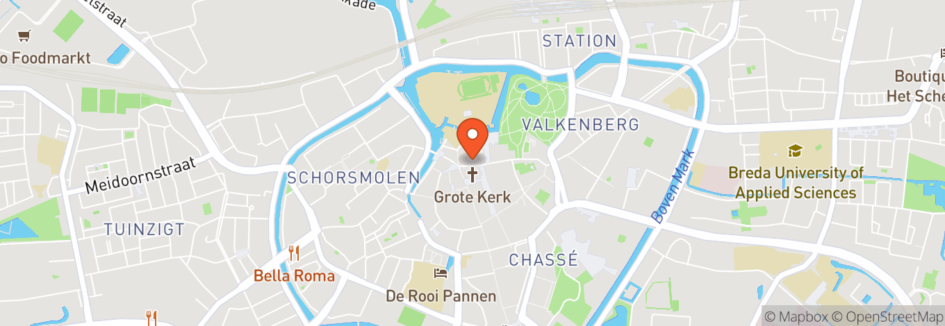 Map of De Graanbeurs