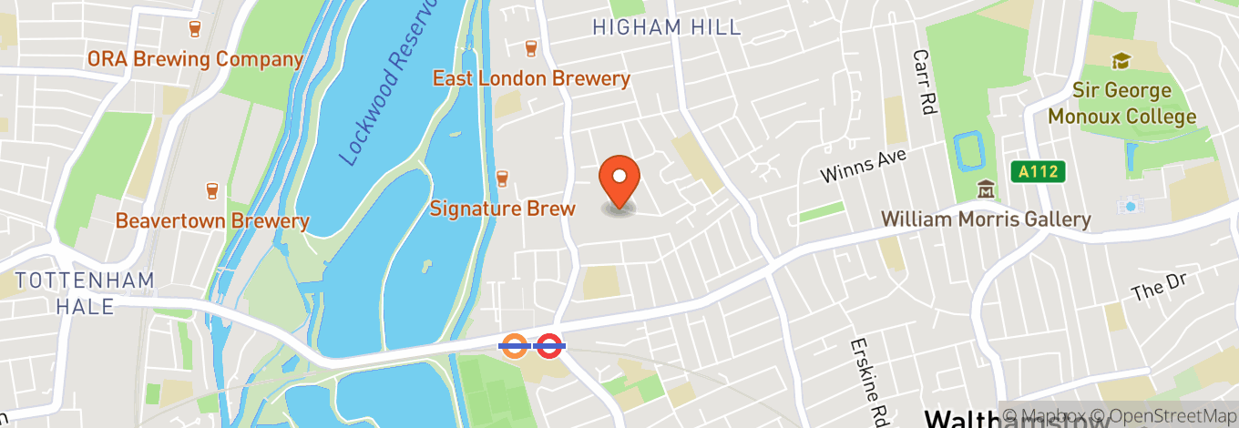 Map of Community Sauna Baths - Walthamstow
