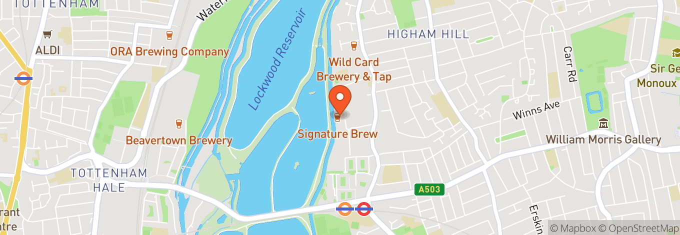 Map of Signature Brew Blackhorse Road