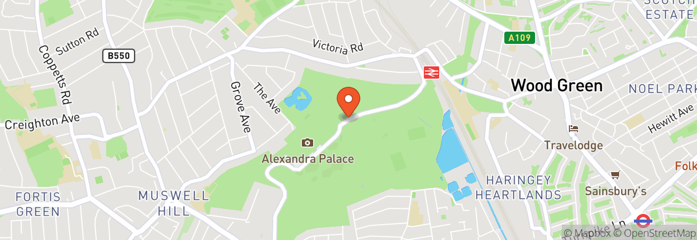 Map of Alexandra Palace Theatre