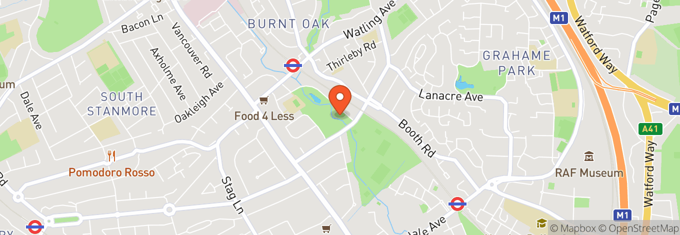 Map of Cavendish Banqueting Colindale