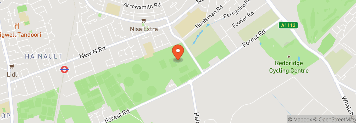 Map of Forest Road Recreation Ground