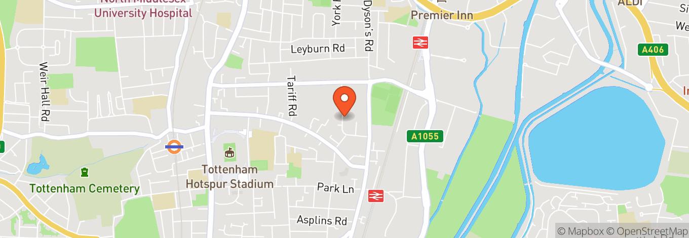 Map of TAC (Tottenham Arts Collective)