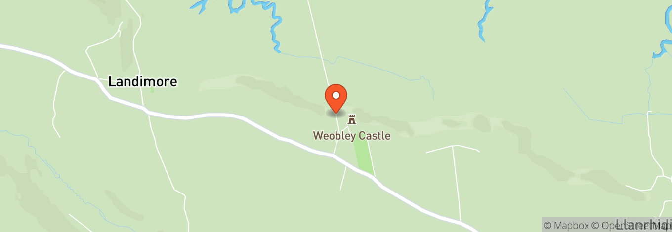 Map of Weobley Castle