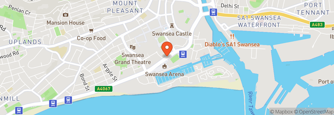 Map of Swansea Arena | Arena Abertawe