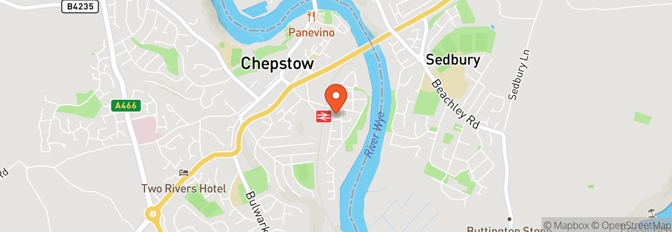 Map of Chepstow Castle / Castell Cas-gwent