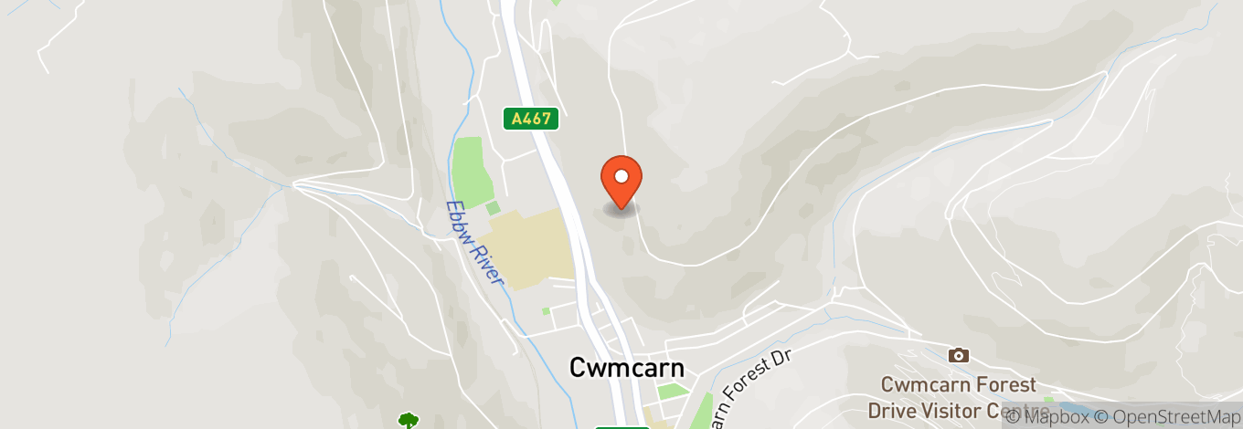 Map of The Fork and Tune @ Cwmcarn hotel