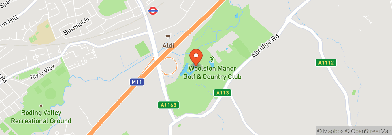 Map of Woolston Manor Golf Course & Country Club