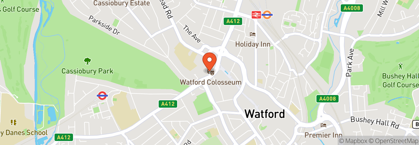 Map of Watford Colosseum