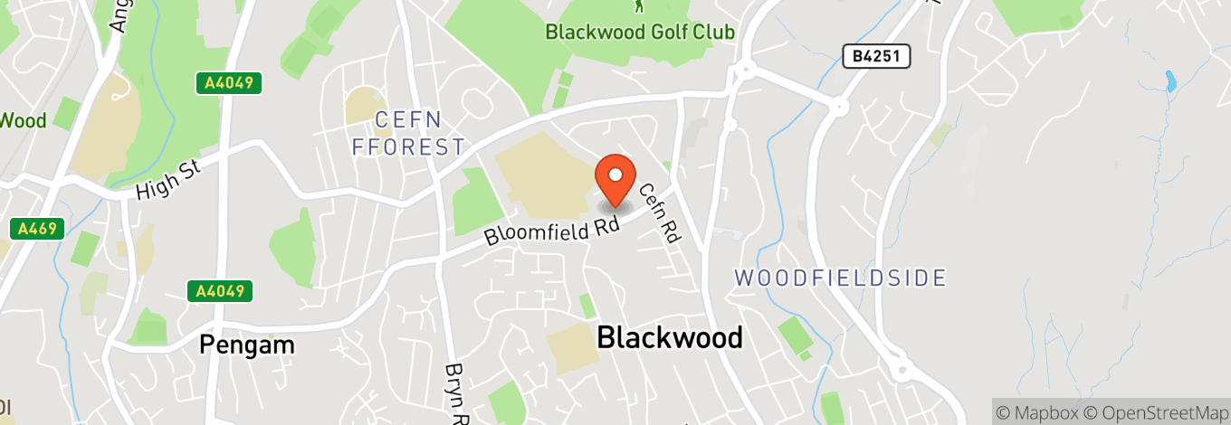 Map of Blackwood Miners' Institute