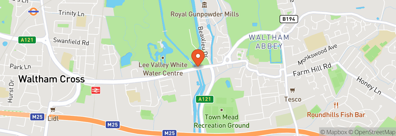 Map of Lee Valley Showground
