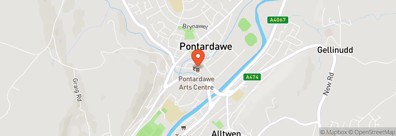 Map of Pontardawe Arts Centre