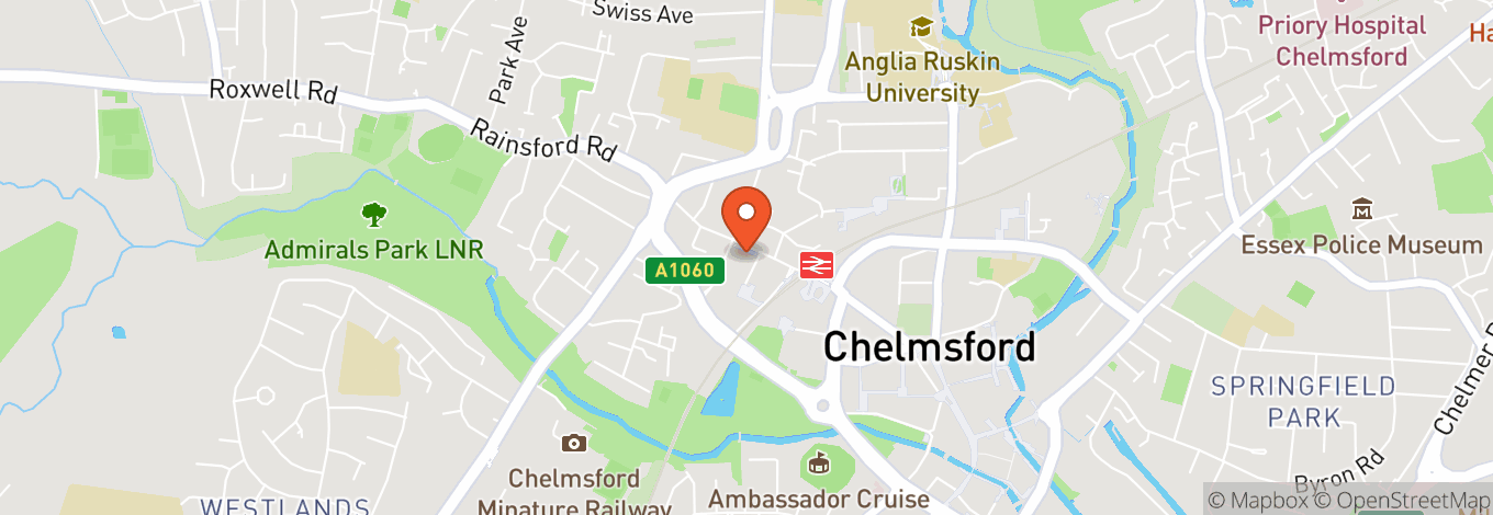 Map of Chelmsford Civic Theatre