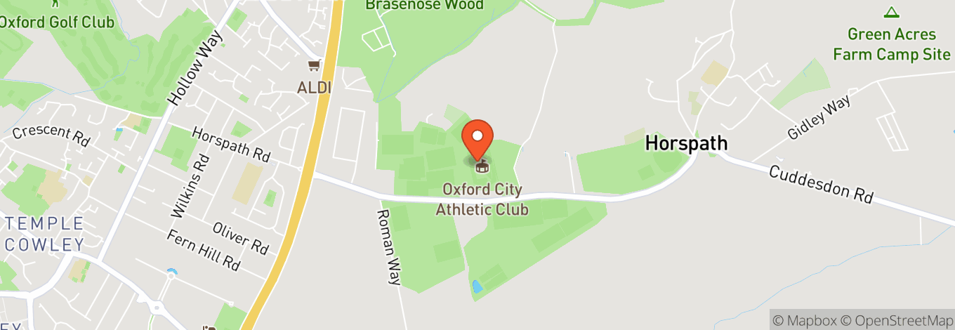 Map of Horspath Athletics And Sports Ground