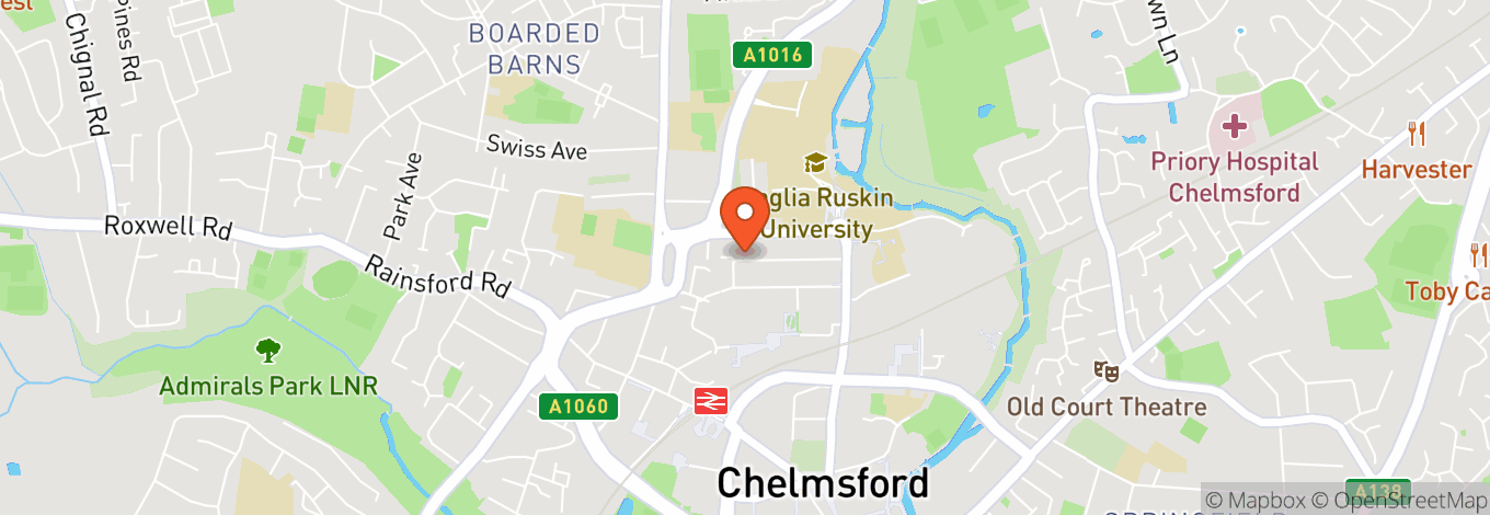 Map of Chelmsford Cathedral