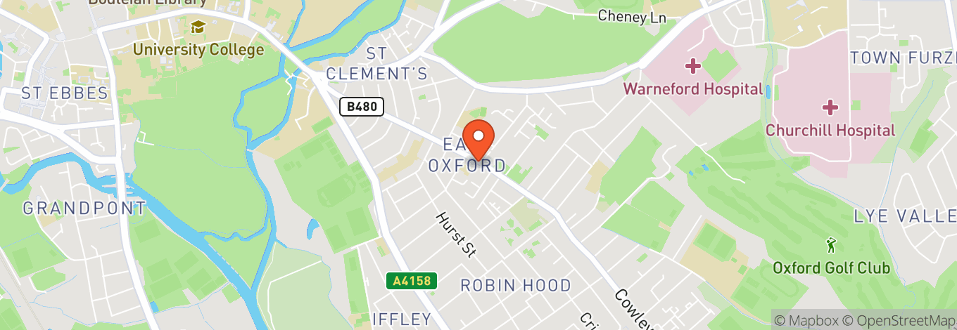 Map of O2 Academy Oxford