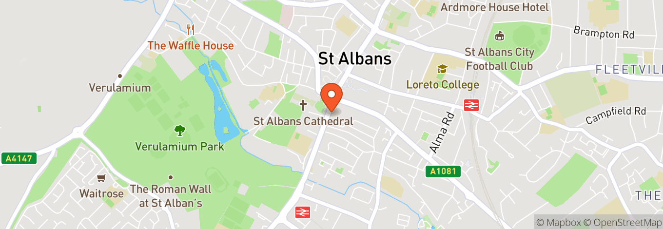 Map of The Cathedral and Abbey Church Of Saint Alban