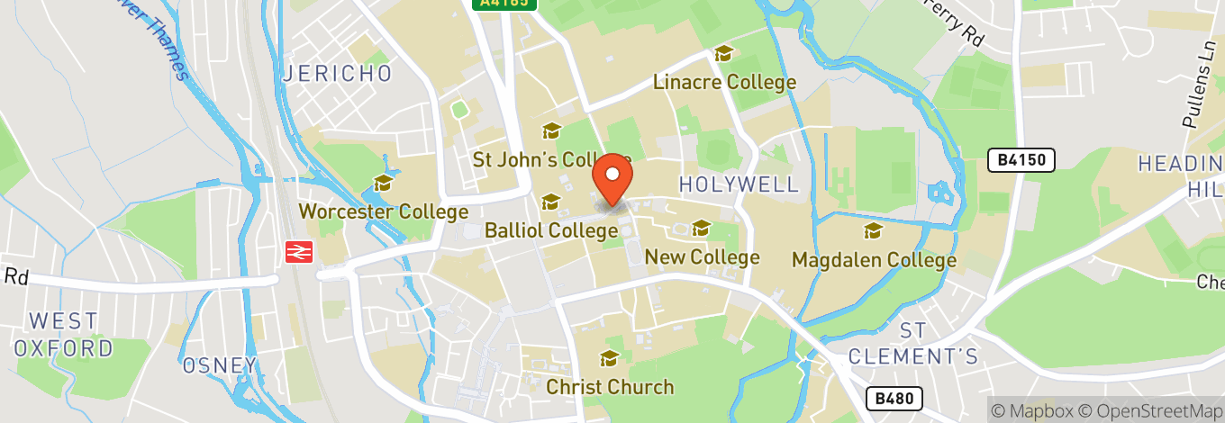 Map of Sheldonian Theatre