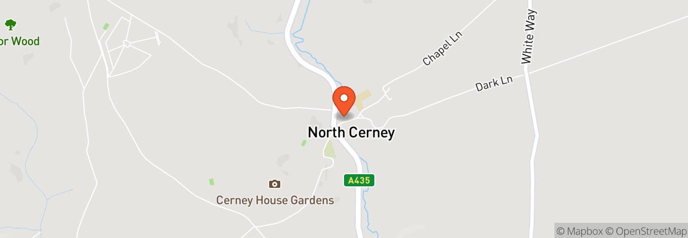 Map of North Cerney Village Hall