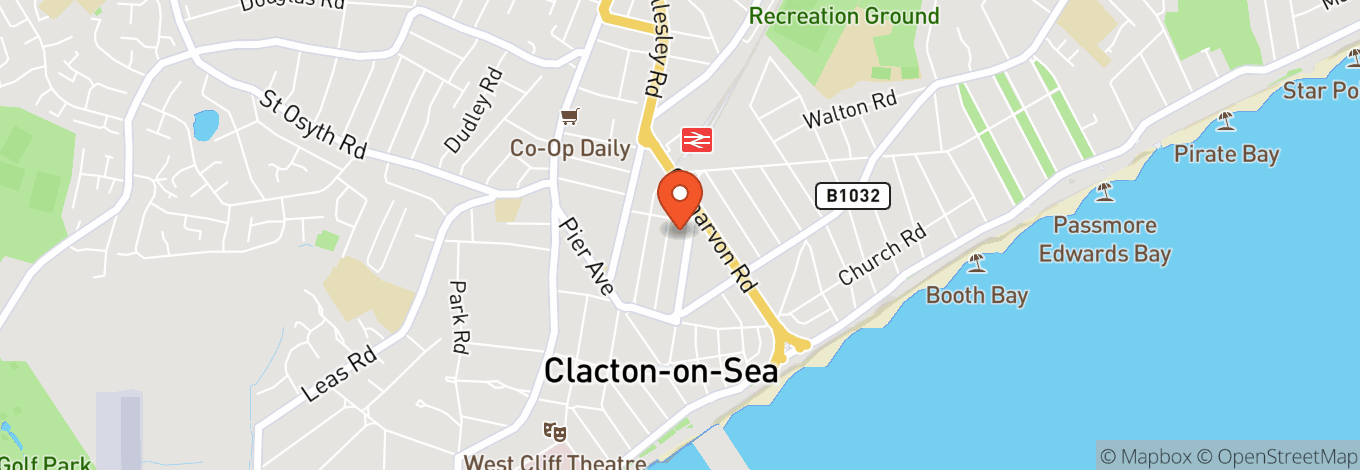 Map of Princess Theatre - Clacton