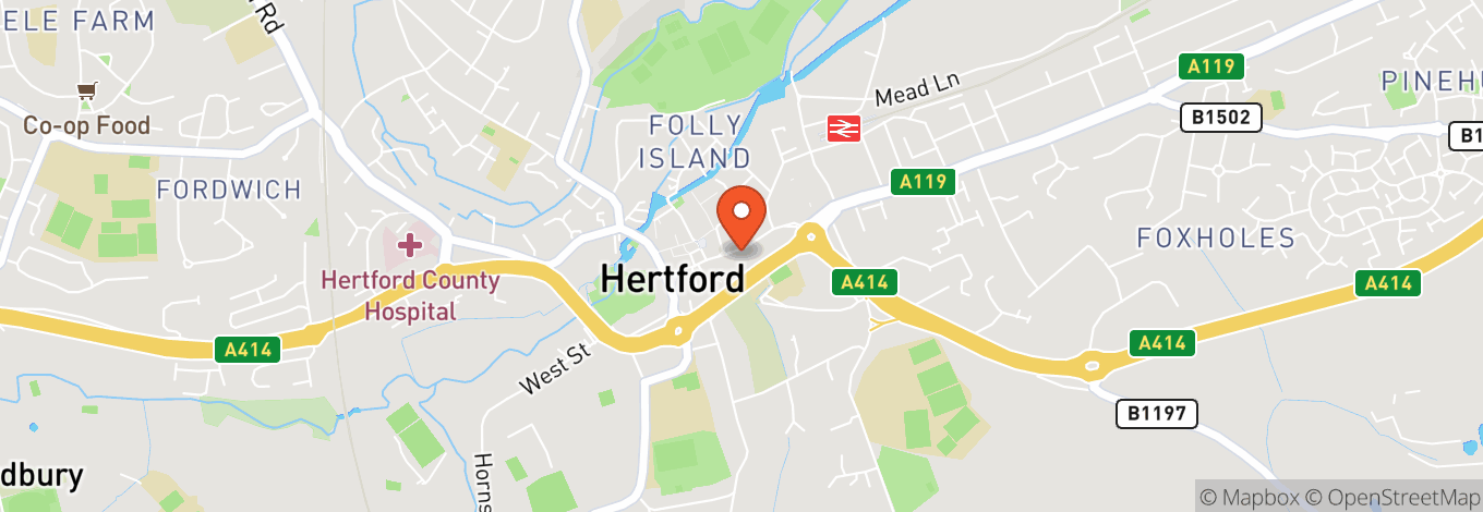 Map of Cinnabar Hertford