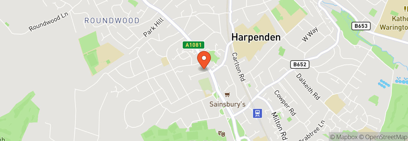 Map of Harpenden Common