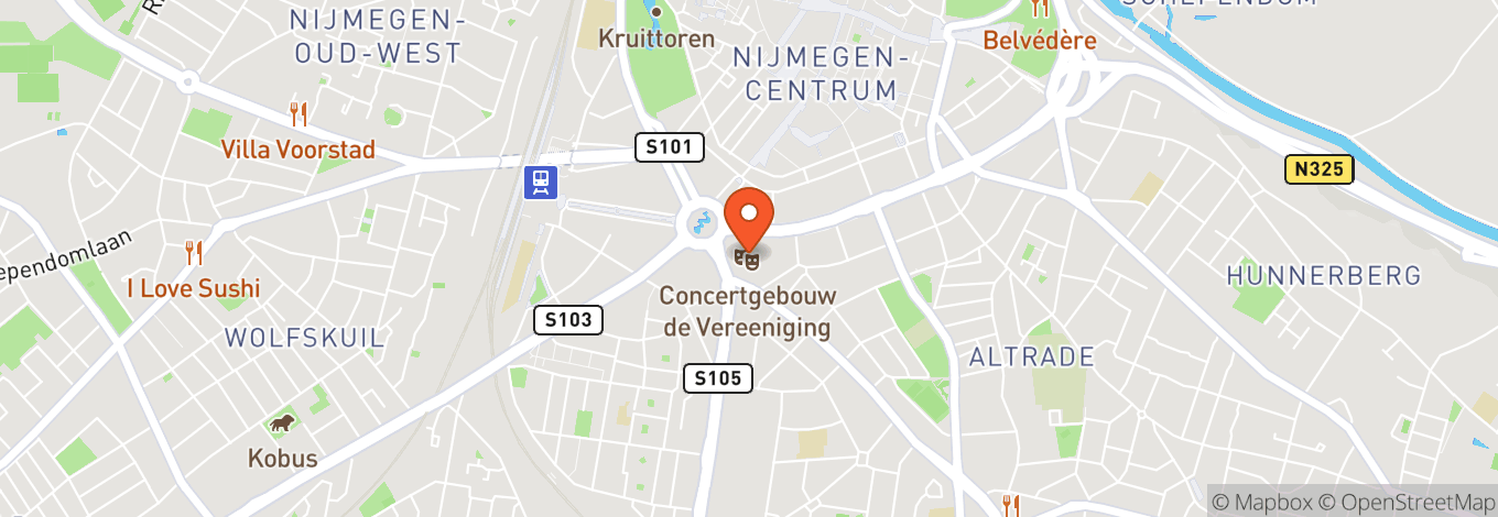 Map of Concertgebouw De Vereeniging