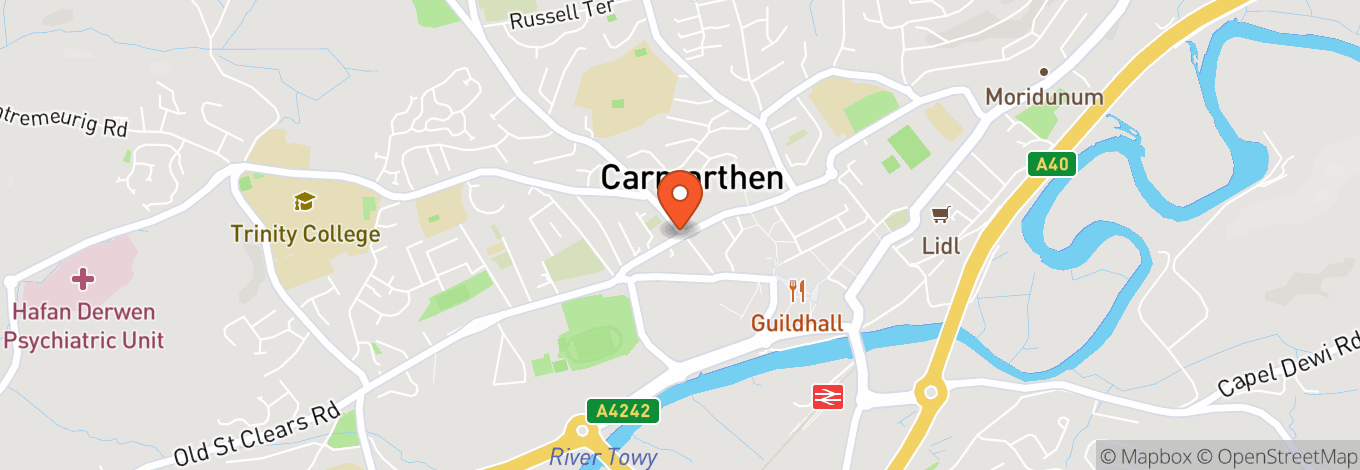 Map of Laser Station, Carmarthen