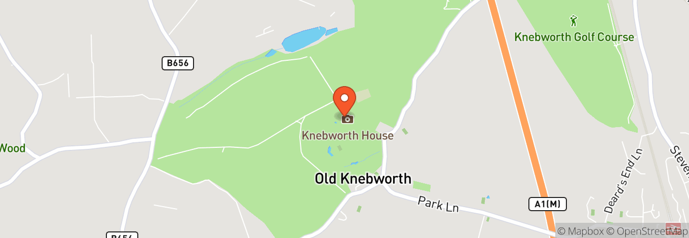 Map of Knebworth Park