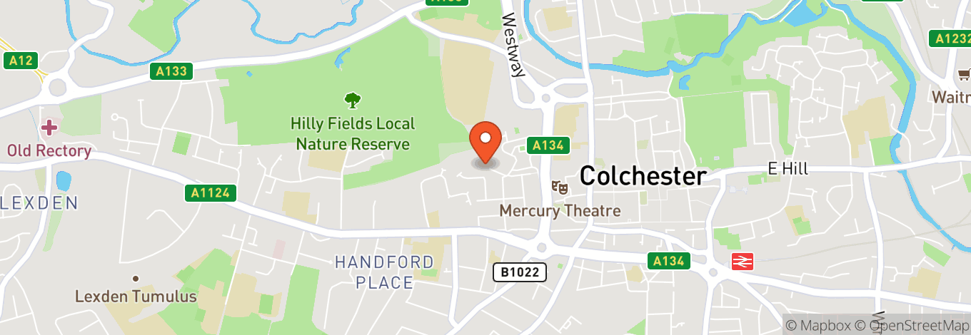 Map of Colchester Arts Centre