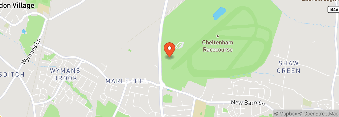 Map of Cheltenham Racecourse