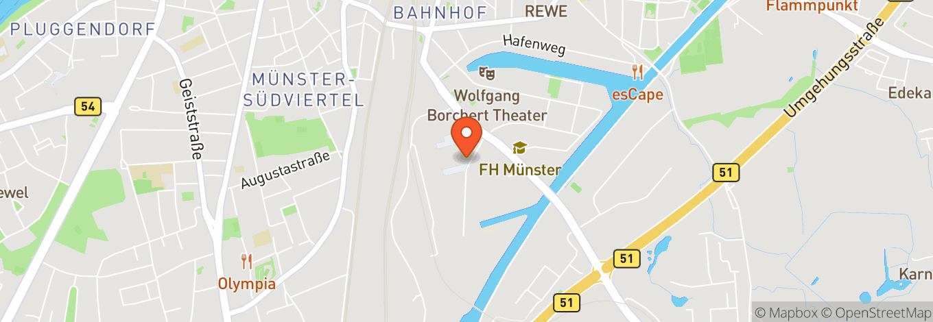 Map of Messe Und Congress Centrum Halle Münsterland