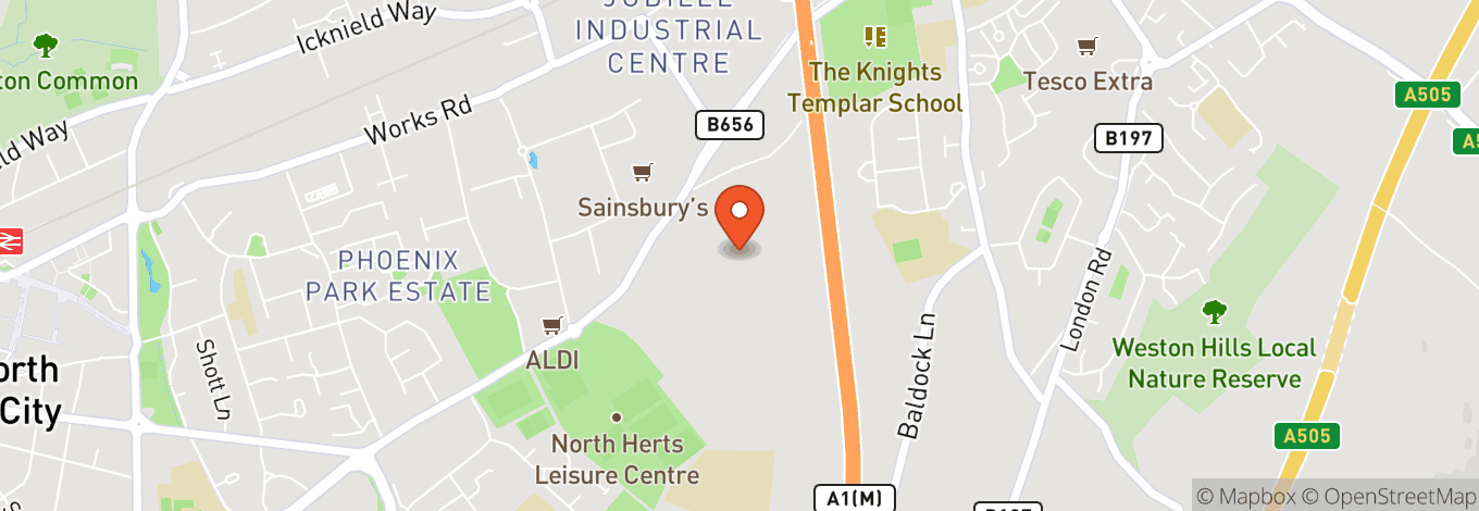 Map of Letchworth Rugby Club