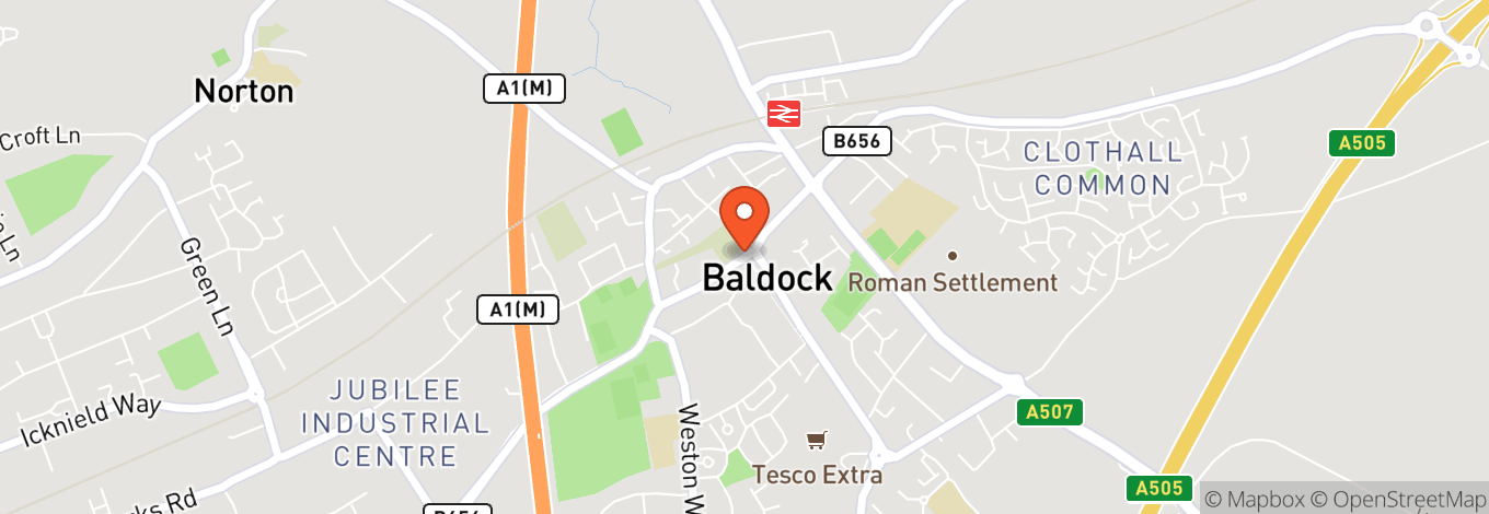 Map of Baldock Community Centre