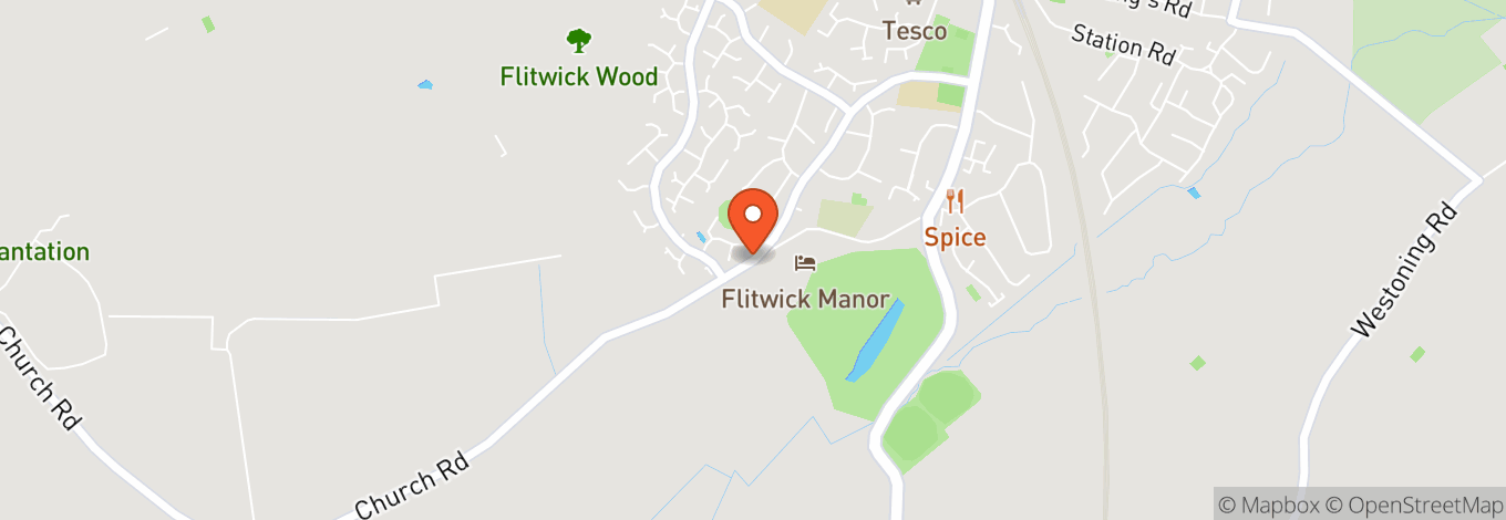 Map of Flitwick Lodge