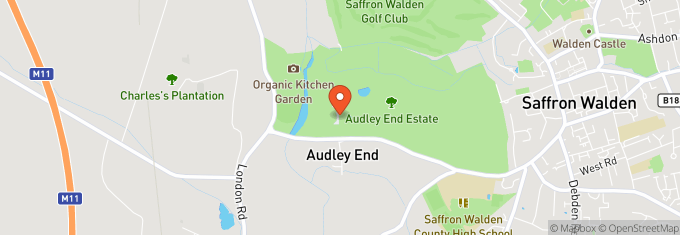 Map of Audley End House & Gardens