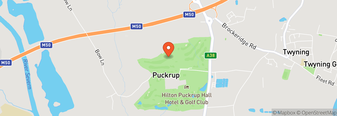 Map of Hilton Puckrup Hall Tewkesbury