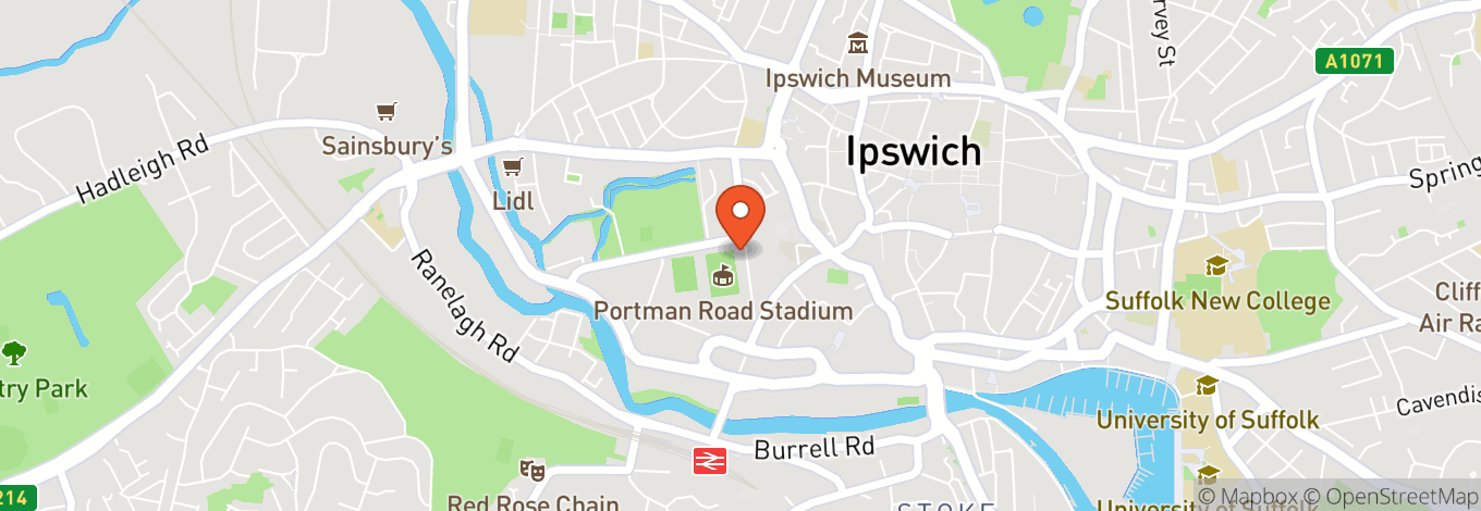 Map of Portman Road