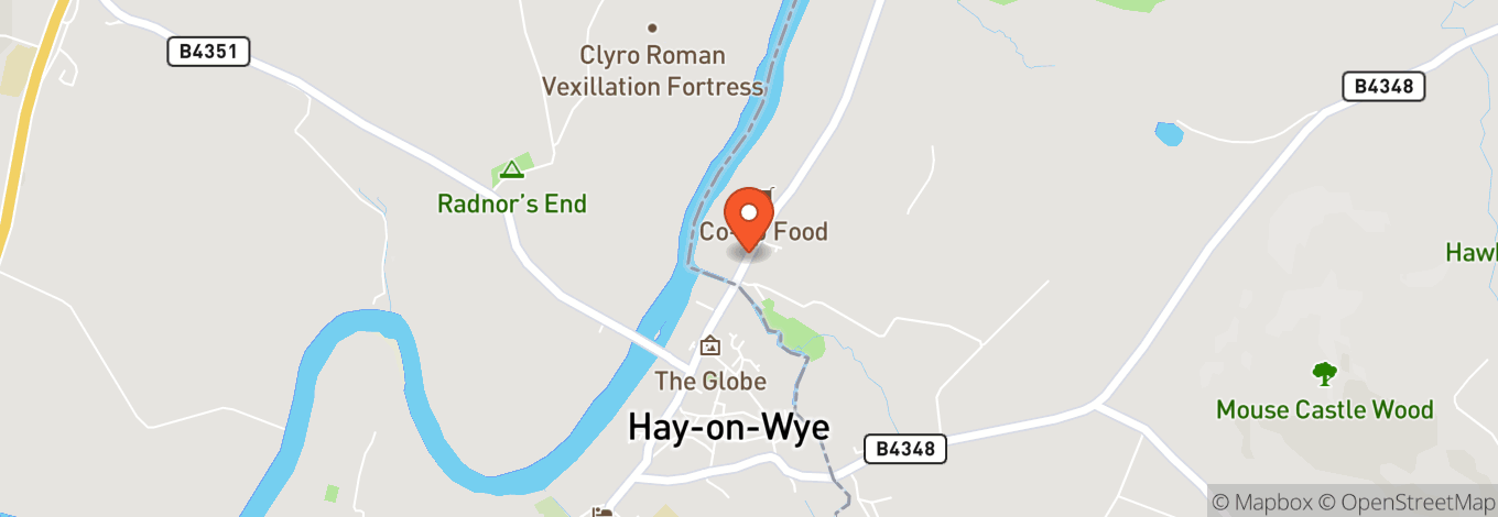 Map of Newport Street Hay On Wye Hereford Hr3