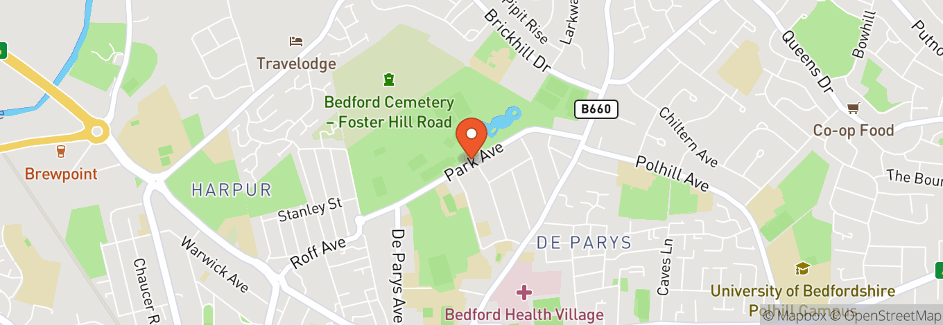 Map of Bedford Park