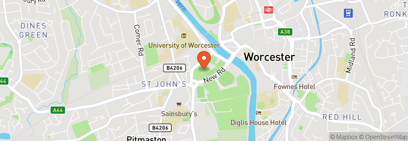 Map of Worcestershire County Cricket Club