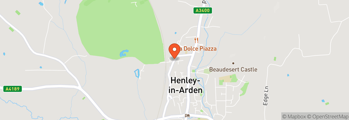 Map of Henley-In-Arden Memorial Hall