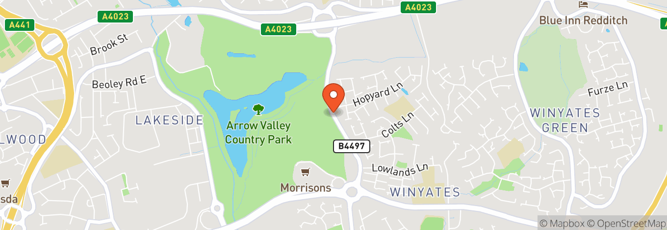 Map of Arrow Valley Country Park