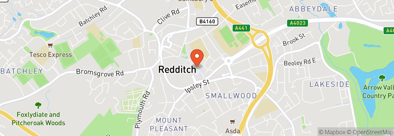 Map of Palace Theatre, Redditch