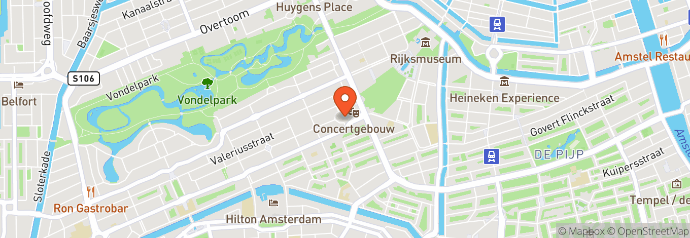 Map of Het Concertgebouw Amsterdam