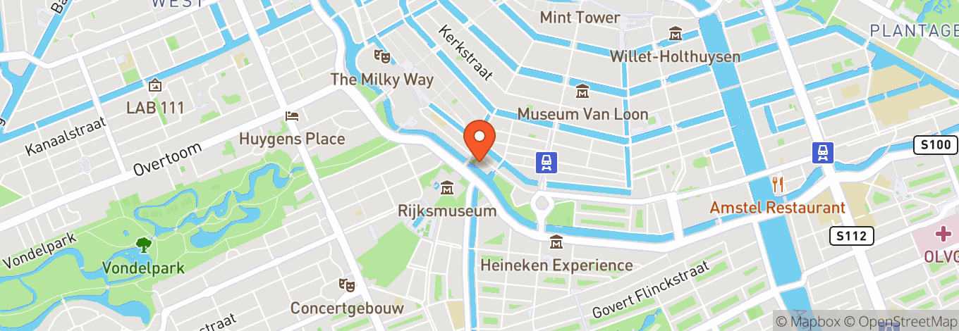 Map of Amsterdam Canals